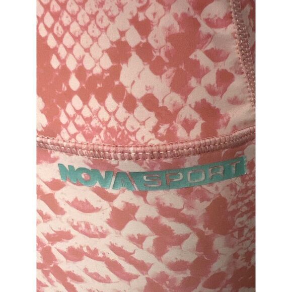 Nova sport Women Pink Snake Print Bodysuit Size S - Picture 5 of 8